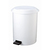 Tret-Abfalleimer 40 Liter weiß Kunststoff-Abfalleimer zur stationären Entsorgung 40 Liter