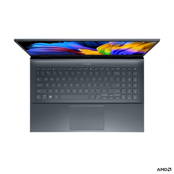 Asus ZenBook Pro UM535QE-KY241 - No OS - Pine Grey - Touch - OLED