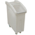 Small Wheeled Feed Bin - 65 Litre - Polycarbonate Transparent Flap - White