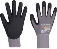 KCL 663 Handschuhe FlexMech 663 Gr.10 grau/schwarz Nylon/EL/Nitrilschaum EN 3