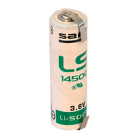 Saft LS14500CNR AA / Mignon lítium akkumulátor forrasztópákkal