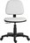 Ergo Blaster Medium Back PU Operator Office Chair with Fixed Arms White - 1100PUWHI/0288 -
