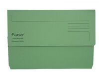 Exacompta Forever Document Wallet Manilla Foolscap Half Flap 290gsm Gre(Pack 25)