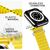 NALIA Ocean Cinturino Smart Watch compatible con Apple Watch Bracciale SE Series 8/7/6/5/4/3/2/1, 38mm 40mm 41mm, per iWatch Orologio Fitness Donna Uomo, Silicone Giallo