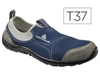 Zapatos de Seguridad Deltaplus de Poliester y Algodon con Plantilla y Puntera - Colore Azul Marino Talla 37