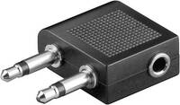SpeaKa Professional SP-7869752 Jack Audio Y adapter [2x Jack dugó, 3,5 mm-es - 1x Jack alj, 3,5 mm-es] Fekete