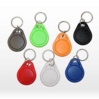 Mifare 1K Keyfob, Color: Black, Size: 35.3 x 28.0 x 6.4mm, 100pcs/Bag. Price is per bag Smartcards