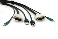 SECURE KVM CABLE, DVI, USB , A-B, 3.5MM AUDIO, 1.8M (6FT) ,