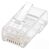 Cat5e RJ45 Modular Plugs 100-Pack UTP, 2-prong, for stranded wire, 100 plugs in jar