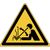 ISO Safety Sign - Warning , Rapid movement of workpiece ,