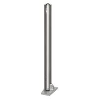 Stainless steel barrier post