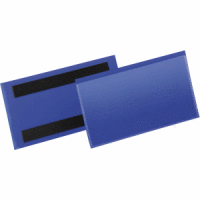Etikettentaschen magnetisch 150x67mm blau VE=50 Stück