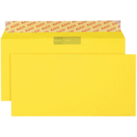 Briefumschläge Color intensiv-gelb Haftklebung 100 g/qm VE=250 Stück