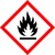 GHS-Kennzeichen GHS 02 - Flamme - Gefahrensymbol 100 x 100 mm, Polyethylen permanent, 1.000 Gefahrstoffaufkleber weiß