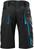 Bermudy krótkie spodnie robocze męskie FORTIS 24 czarno-turkusowe rozmiar 48