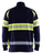 High Vis Sweatshirt 3553 half-zip marineblau/High Vis gelb - Rückseite
