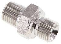 DN14G14NPTES Doppelnippel G 1/4"-NPT 1/4", 1.4571