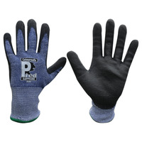 Pred Sapphire 9 - Size 9 Gauge 13 Cut Level F Pred SAPPHIRE - HPPE Steel Polyester Spandex Palm Coated Polyurethane Glove (Pair)