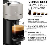NESPRESSO by Krups Vertuo Next X910B40 Pod Coffee Machine - Light Grey