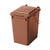Kosz pojemnik do segregacji sortowania śmieci i BIO odpadków - brązowy 10L
