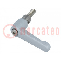 Lever; adjustable; Thread len: 18.5mm; Lever length: 45mm