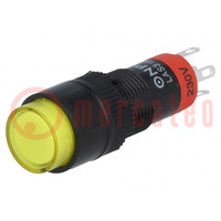 Switch: push-button; Pos: 2; SPDT; 0.5A/250VAC; 1A/24VDC; ON-ON