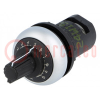 Potentiometer; 22mm; RMQ-Titan; -25÷70°C; Ø22.5mm; IP66; 100kΩ