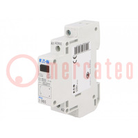 Relay: installation; bistable,impulse; NO; Ucoil: 48VAC,24VDC