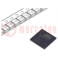 IC: microcontroller AVR; VQFN64; Ext.onderbrek: 32; Cmp: 1; ATMEGA