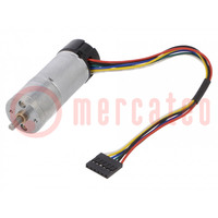 Motor: DC; with encoder,with gearbox; HP; 12VDC; 5.6A; 130rpm