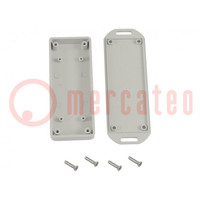 Enclosure: multipurpose; X: 80mm; Y: 80mm; Z: 20mm; with fixing lugs