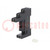 Socket; PIN: 8; 10A; 250VAC; on panel,for DIN rail mounting