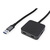 VALUE USB 3.2 Gen 1 Hub, 4 Ports (2x USB-A + 2x USB-C), mit Verlängerungskabel, 5 m