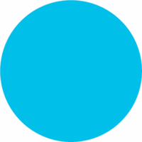 Folienetiketten - Hellblau, 7.5 cm, Polyethylen, Selbstklebend, Rund, Seton