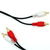 Cablenet 10m Audio 2 x RCA Plug - Plug Black PVC Cable