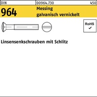 Linsensenkschraube DIN 964 Schlitz M4x 6