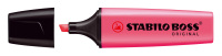 Textmarker STABILO® BOSS® ORIGINAL. Kappenmodell, nachfüllbar, Farbe des Schaftes: in Schreibfarbe, Farbe: pink