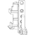 Produktbild zu MACO Ecklager DT130 12/20 mm 130 kg weiß links (207915)