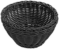 Korb Igato rund; 16x8 cm (ØxH); schwarz; rund; 4 Stk/Pck