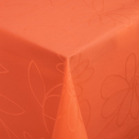 Tischdecke Floralie eckig; 130x130 cm (BxL); mandarine; quadratisch