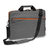 PEDEA Laptoptasche 17,3 Zoll (43,9cm) FASHION Notebook Umhängetasche mit Schultergurt, grau/orange
