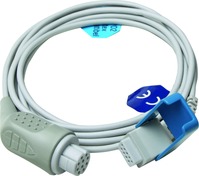 SpO2-Adapterkabel für Datex-Ohmeda, #OXY-CS3, mit SUB-D Stecker zu S/5, AS/3, CS/3 Modulare Monitore mit M-Serie-Module, Cardiocap/5, Cardiocap, S/5 Light Monitore, Capnomac Ultima, Sattelite Plus II mit Datex-Software, Länge: 2,1 m