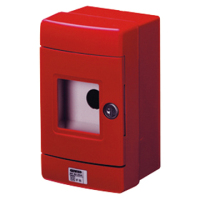 Gewiss GW42204 Alarmsystem-Abdeckung Rot, Weiß Glas, Metall