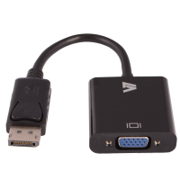 V7 CBLDPVGA-1E video kabel adapter 0,2 m 1x 20-pin DisplayPort 1x 15-pin VGA Zwart
