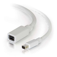 C2G 1.0m Mini DisplayPort M/F 1 m Weiß