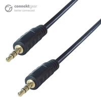 connektgear 2m 3.5mm Stereo Jack Audio Cable - Male to Male - Gold Connectors