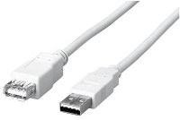 Uniformatic USB 2.0 - 3 M câble USB USB A Blanc