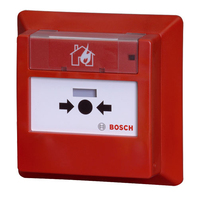 Bosch FMC-420RW-GFRRD pulsador de alarma contra incendios Alámbrico Rojo