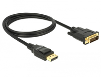 DeLOCK 85312 video átalakító kábel 1 M DisplayPort DVI-D Fekete