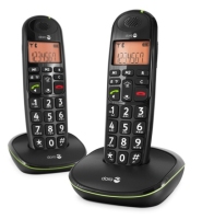 Doro PhoneEasy 100w Duo DECT telefon Fekete